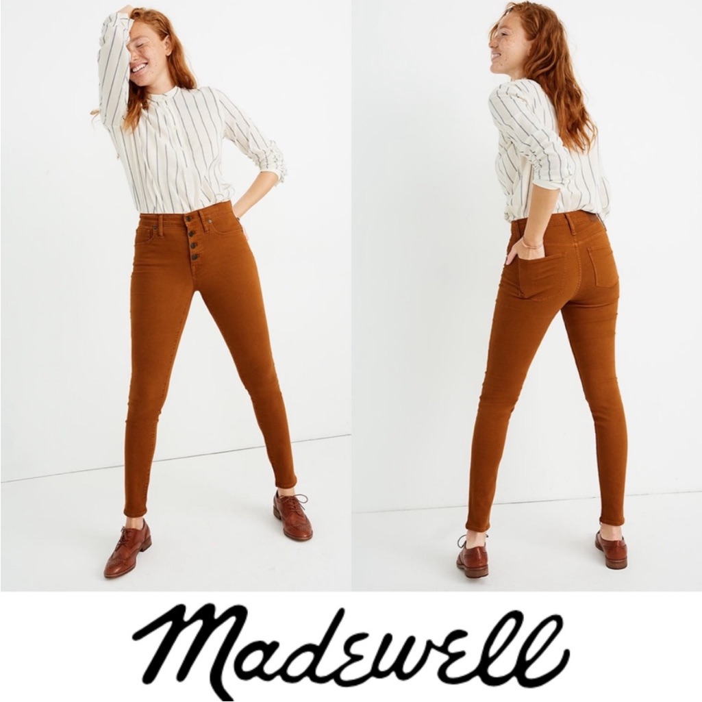 Madewell 9” High Rise Skinny Jean Button Fly